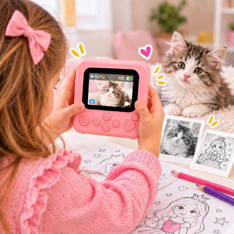 Aparat foto instant pentru copii - fotografiere